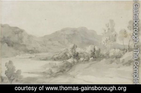 Thomas Gainsborough - A View In The Lake District