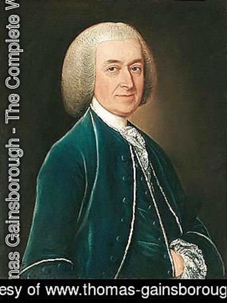Thomas Gainsborough - Portrait Of Christopher Griffith (D.1767), Of Winterborne, Gloucestershire