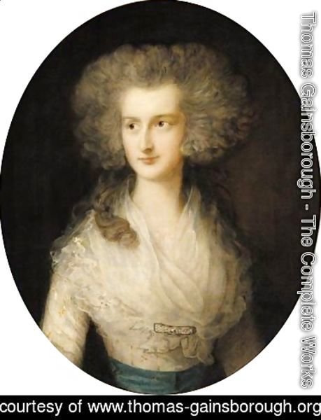 Thomas Gainsborough - Portrait Of Elizabeth Bowes, Mrs Croft