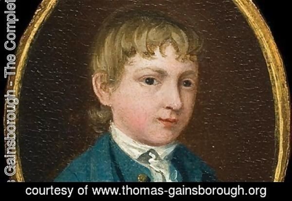 The miniature portrait of a young boy (supposed self-portrait)
