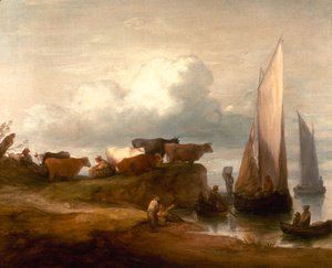 Thomas Gainsborough - A Coastal Landscape