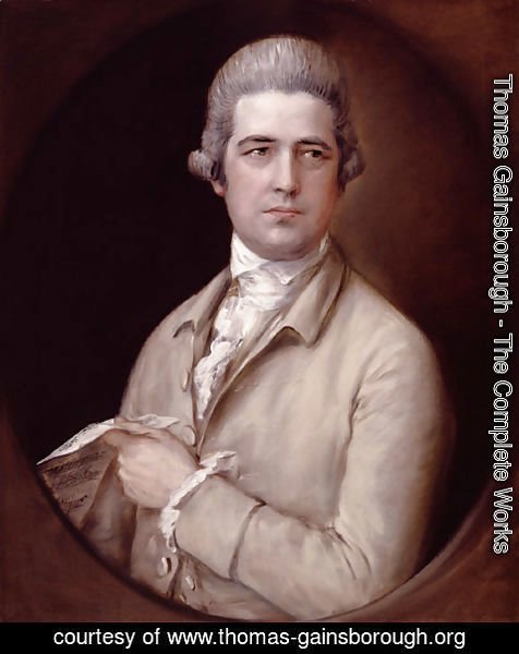 Thomas Gainsborough - Portrait of Thomas Linley