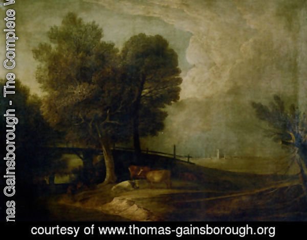 Thomas Gainsborough - Figures with Cattle in a Landscape