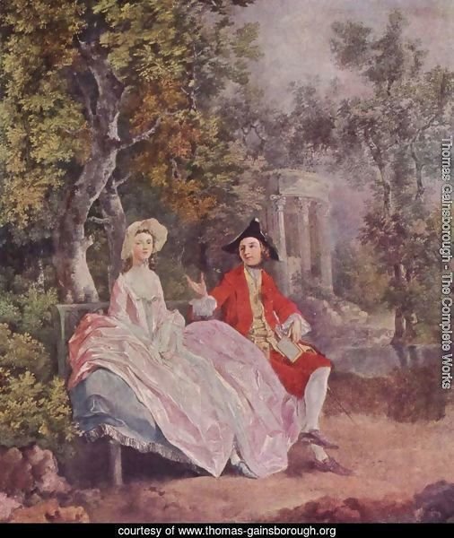 Conversation in a Park c. 1740