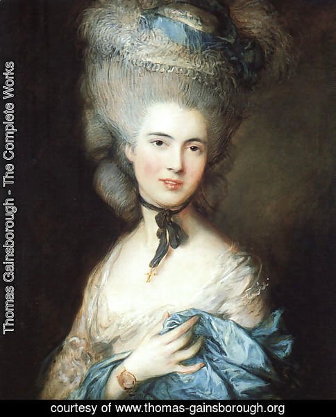 Portrait of a Lady in Blue 1777-79