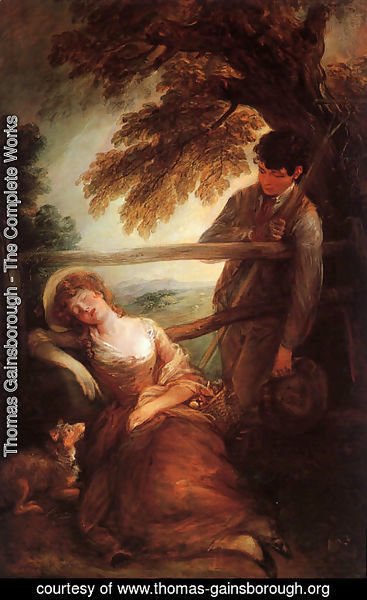 Thomas Gainsborough - Haymaker and Sleeping Girl  (Mushroom Girl)  1785