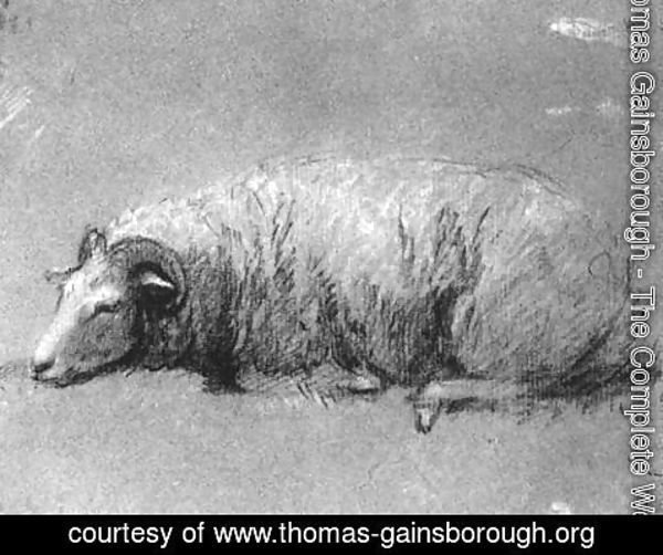 Thomas Gainsborough - Study of a Sheep 1757-59