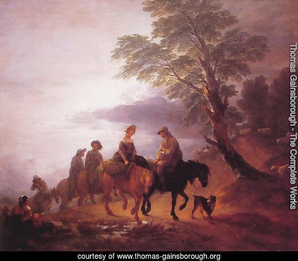 Peasants Going to Market in the Early Morning